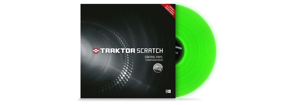   - Native Instruments Traktor Scratch Pro Control Vinyl Fluoresce Green