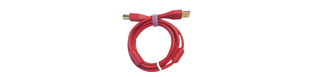  DJ Tech Tools Chroma Cables USB-A Red (straight)