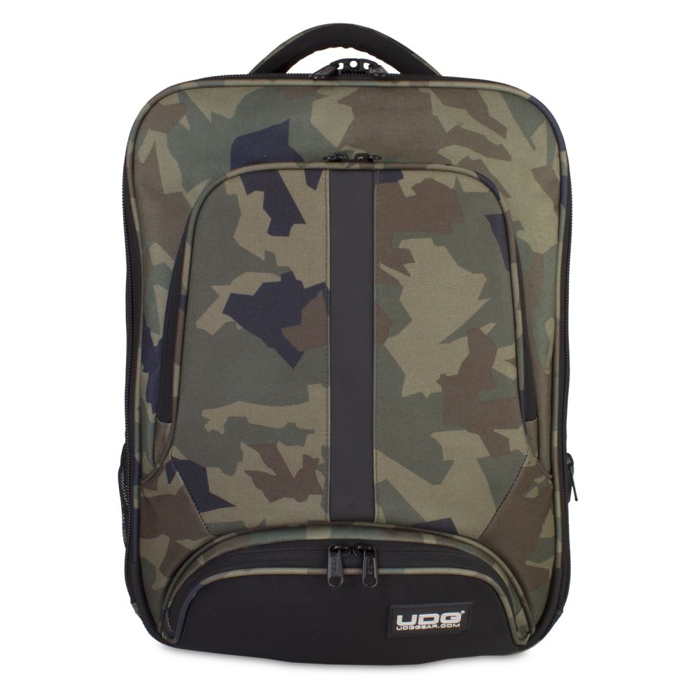 /   UDG Ultimate Backpack Slim Black Camo/Orange Inside
