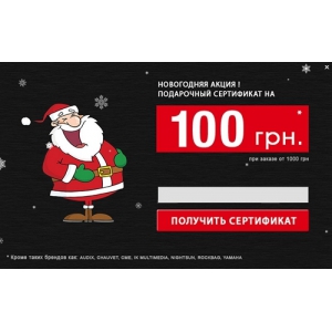 Подарочный сертификат на 100 грн - Новогодний!