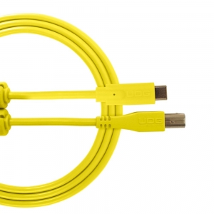 UDG UDG Ultimate Audio Cable USB 2.0 C-B Yellow Straight 1.5 m